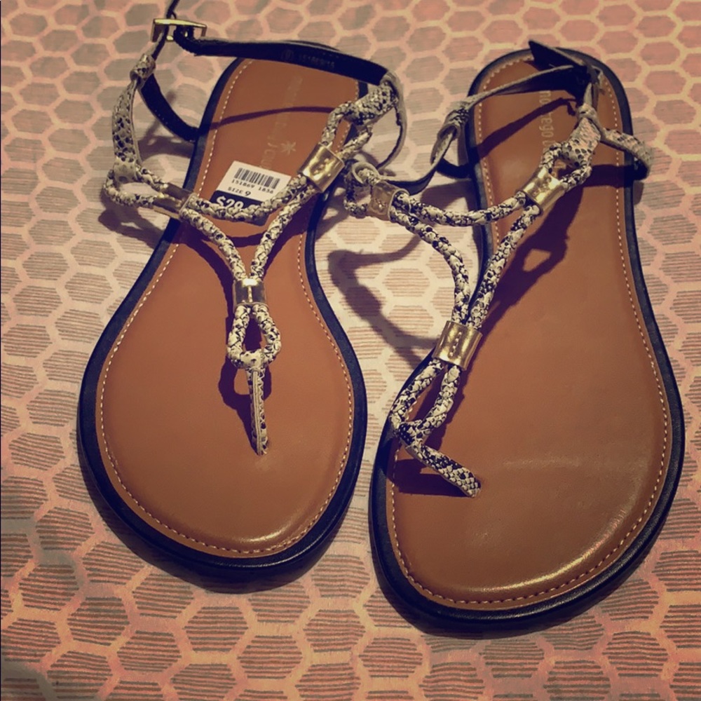 Snake skin sandals SZ 9